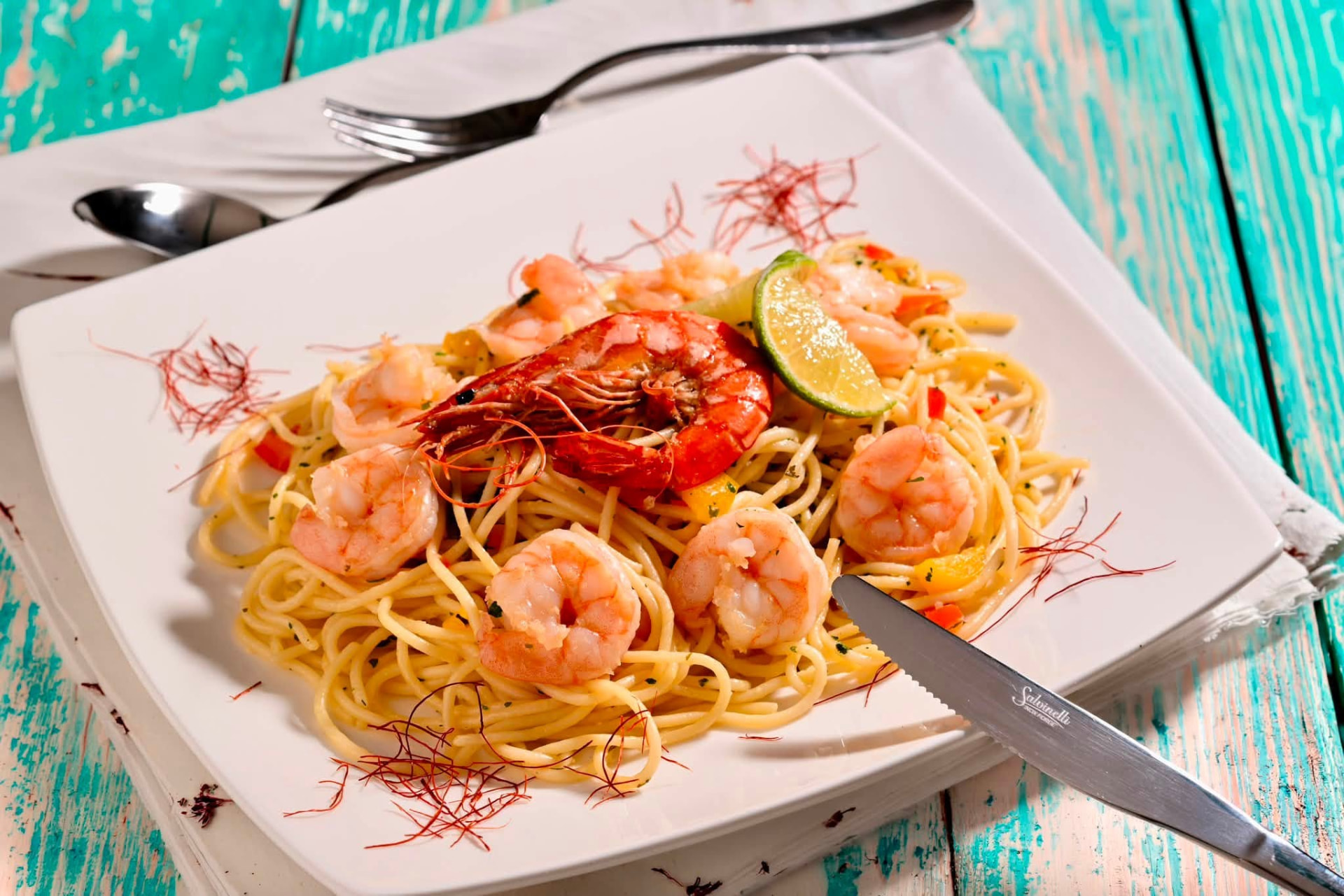 Scampi spagetti